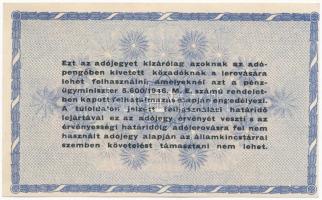 1946. 10.000.000AP hátlapon látványosan eltolódott nyomat T:II 
Adamo P54