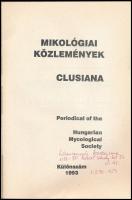 dr. Jancsó Gábor (szerk.): Mikológia közlemények. Clusiana. Különszám 1993. Bp., 1993, Magyar Mikoló...