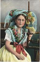 Spreewald / German folklore, spinning girl