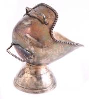 Fém cukortartó kanállal. érdekes forma 12 cm