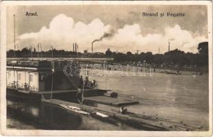 1927 Arad, Strand si Regatta / strand, fürdőzők, evezős csónakok, kerékpárok / beach, bathers, rowing boats, bicycles. photo (EB)