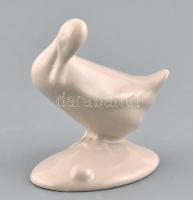 Porcelán kacsa, jelzés nélkül, hibátlan, m: 8 cm