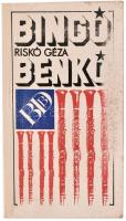 Riskó Géza: Bingo, Benkó! Tengerentúli riport. Riportkötet Benkó Sándorról és Benkó Dixieland Band-ről. Bp., 1985, IPV. Kiadói papírkötés, kopott borítóval. A szerző által dedikált.