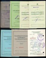 1983-1993 4 db Takarékszövetkezeti célrészjegy, 3 db gépkocsinyeremény betét, 4 db takarékbetétkönyv