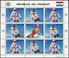 Winter Olympics 1988 3 stamps + mini sheet Téli olimpia, 1988 3 érték + kisív