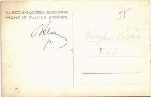 Budapesti 5. sz. KEG (Katolikus Egyetemi Gimnázium) cserkészcsapat. Az 1933. évi gödöllői Jamboreen ...