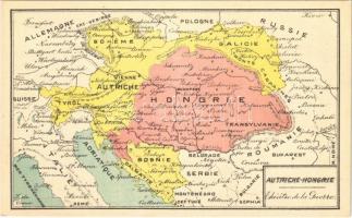 Autriche-Hongrie. Theatre de la Guerre / WWI map of Austria-Hungary. M. Noire (fl)