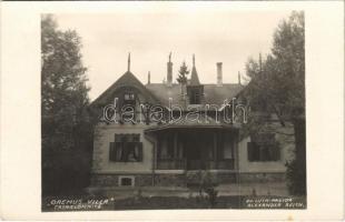 Tátralomnic, Tatranská Lomnica (Tátra, Magas-Tátra, Vysoké Tatry); Oremus villa. Ev. Luth. Pastor Alexander Reich. photo