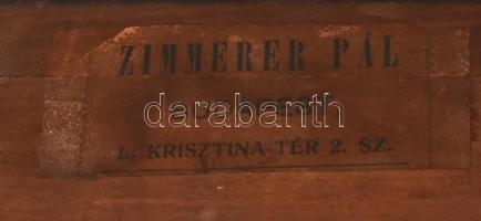 Sass Margit (1892-): Csendélet virággal és gyümölcsökkel. Olaj, vászon, javított. Jelzett. Kissé sér...