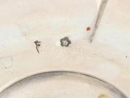 Masszív ezüst (Ag) poháralátétek 2 db. Jelzett, mesterjegyes  160 g,  d: 11 cm