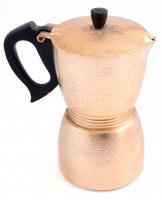 Karaván kávéfőző, jelzett, érdekes belső résszel, kis kopásnyomokkal, m: 15 cm