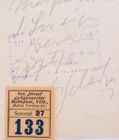 cca 1930 Szent József gyógyszertár Budapest VIII. 4 db klf gyógyszerári papírtasak, + 3 db kitöltött...