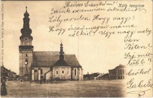 1902 Zólyom, Zvolen; Római katolikus templom. Özv. Löwy Samuné kiadása / Catholic church (fa)