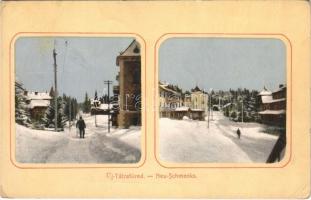 1917  Újtátrafüred, Neu-Schmecks, Novy Smokovec (Tátra, Magas-Tátra, Vysoké Tatry); télen. Feitzinger Ede No. 20W. / winter (EK)