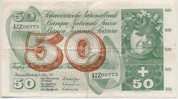 Svájc 1973. 50Fr T:III Switzerland 1973. 50 Francs C:F