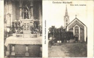 1937 Röjtök (Röjtökmuzsaj), Római katolikus templom, szentély, belső. Szeim Árpád fényképész felvételei