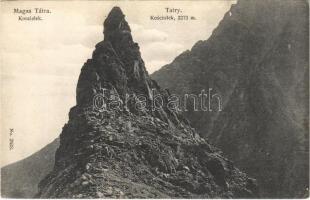 Tátra, Magas-Tátra, Vysoké Tatry; Koscielek / Kosciolek / Kápolna-csúcs. Franz Pietschmann No. 2633. / mountain peak (EK)