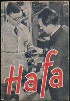 1934 HAFA (Hatschek és Farkas) árukatalógus. Benne fényképezőgépekkel, filmes felvevőgépekkel, kellékekkel... stb. Bp.,1934, Tolnai-ny., 126+2 p. Kiadói papírkötés.