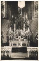 1938 Jászkarajenő, Római katolikus templom, belső, oltár. photo (EK)
