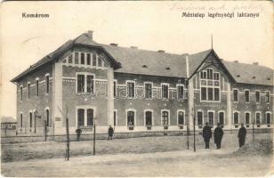 1915 Komárom, Komárno; Méntelep legénységi laktanya, M. kir. Állami Méntelep osztály télen. L.H. Pannonia kiadása / stud farm barracks in winter (EB)