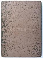 ~1970. "Köszönet a véradásért" festett fém emlékplakett eredeti tokban (53x74mm) T:2,2-