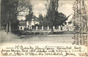 1905 Buzinka, Sacza, Saca (Kassa, Kosice); Dr. Semsey Andor kastélya. Nyulászi Béla kiadása / castle