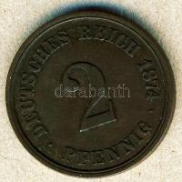 Német Birodalom/Császárság 1874A 1Pf T:3+ + 2Pf T:2-/3+ + 1875A 1Pf T:2-/3+