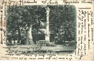 1910 Vágszabolcs, Nagyzablát, Záblatie (Trencsén, Trencín); kastély park. Gansel Lipót 169. / castle park (kis szakadás / small tear)