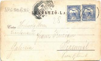 1900 Nagymagyar, Velky Mager, Zlaté Klasy; Római katolikus templom, Erzsébet tér, Városháza, Fő tér,...