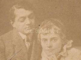 Ady Endre (1877-1919) autográf dedikálással ellátott, Csinszkával közös fényképe, kezelőorvosának dr...