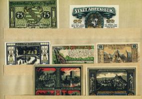Német Birodalom/Weimari Köztársaság 1920-as évek eleje 90db klf szükségpénz korabeli albumban T:I
