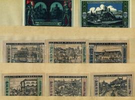 Német Birodalom/Weimari Köztársaság 1920-as évek eleje 90db klf szükségpénz korabeli albumban T:I