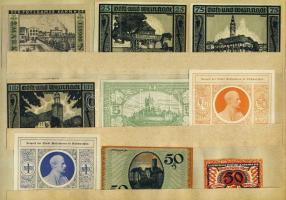 Német Birodalom/Weimari Köztársaság 1920-as évek eleje 90db klf szükségpénz korabeli albumban T:I