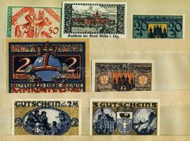 Német Birodalom/Weimari Köztársaság 1920-as évek eleje 90db klf szükségpénz korabeli albumban T:I