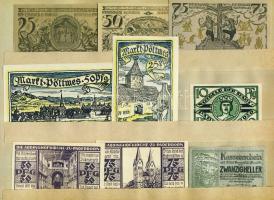 Német Birodalom/Weimari Köztársaság 1920-as évek eleje 90db klf szükségpénz korabeli albumban T:I