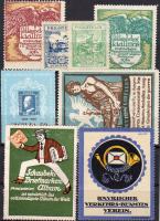 8 db filatéliai levélzáró