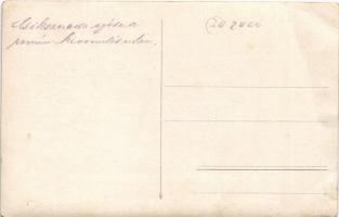 1916 Csíkszereda, Miercurea Ciuc; A város égése a román kivonuláskor, a betörés után a román katonák...