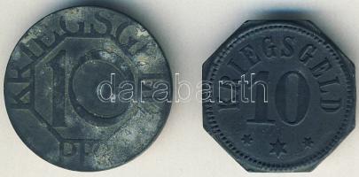 Német Birodalom/Császárság/Camberg 1917. 10Pf szükségpénz T:3 + Dortmund 1917. 10Pf szükségpénz T:3