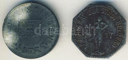 Német Birodalom/Császárság/Belgern 1917. 10Pf szükségpénz T:3- Német Birodalom/Weimari Köztársaság/B...