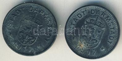 Német Birodalom/Császárság/Darmstadt 1917. 10Pf(2x) szükségpénz T:3