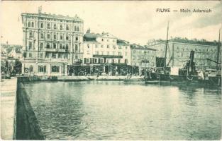 1909 Fiume, Rijeka; Molo Adamich, Dentista Zubar, bank