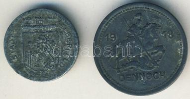 Német Birodalom/Császárság/ Elberfeld 1917. 5Pf szükségpénz T:3 + Német Birodalom/Weimari Köztársasá...