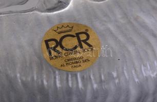 Ólomkristály ló csikóval, RCR jelzéssel, hibátlan állapotban, m: 11 cm