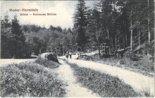 1915 Modor-Harmónia, Modor, Modra; Kőhíd / Steinerne Brücke / bridge