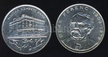 1993-94. 200Ft Ag "MNB" (1x) + "Deák" (1x) T:BU,2