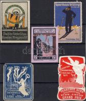 5 db külföldi levélzáró