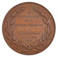 Belgium 1847. "A lichterveldei központi vasútállomás felavatására" Br emlékérem. Szign.: W...