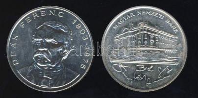 1992-94. 200Ft Ag "MNB" (1x) + "Deák" (1x) T:BU,2