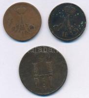 Orosz Birodalom 1855-1859. Denezhka (1/2k) Cu (2xklf) + 1855. 1k Cu T:3,3-
Russian Empire 1855-1859...