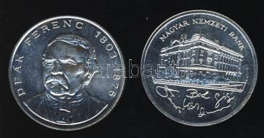 1992-94. 200Ft Ag "MNB" (1x) + "Deák" (1x) T:BU,2
